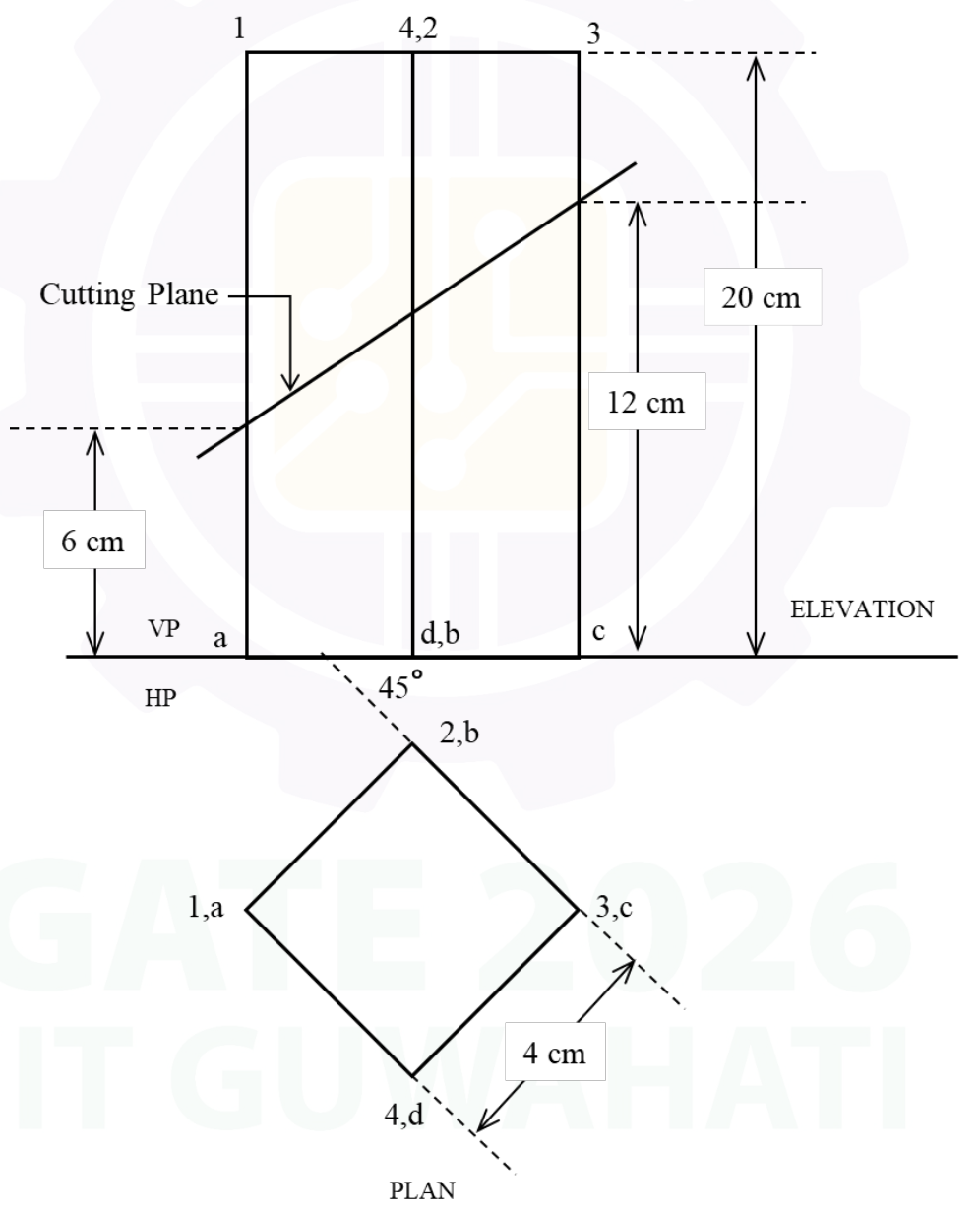 Diagram for GATE 2026 AR — Architecture question 49