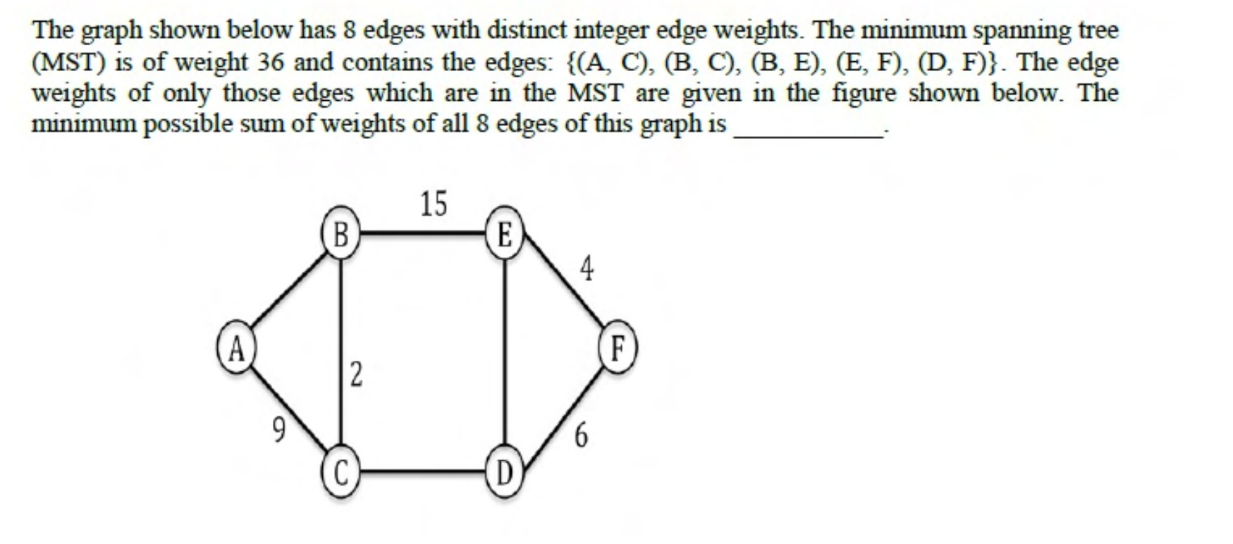 Diagram for GATE 2015 CS question 63