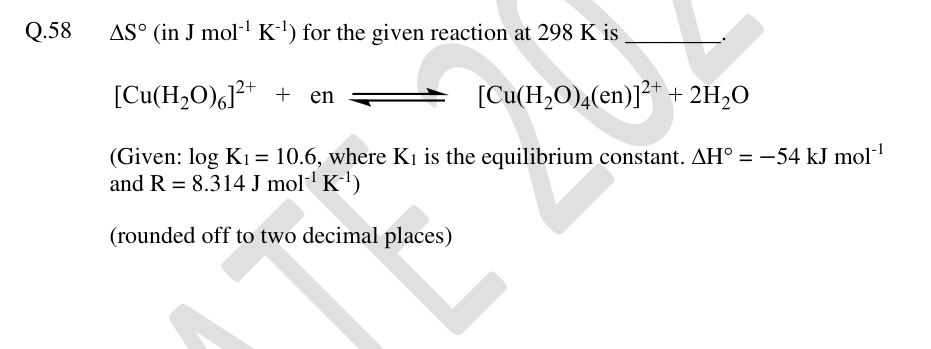 Copper aqua complex reacts with ethylenediamine to displace two water ligands.