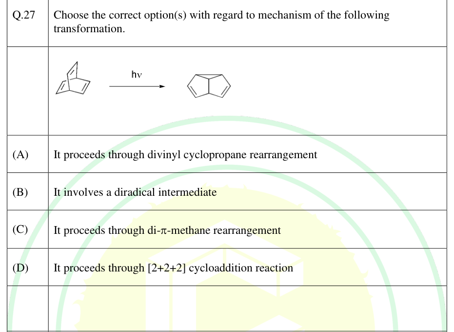 Photochemical norbornadiene-to-cycloheptatriene rearrangement.