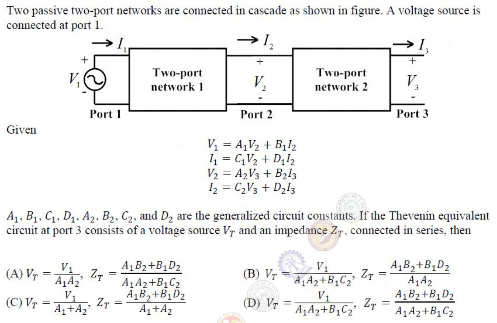 Diagram for GATE 2017 EE question 39