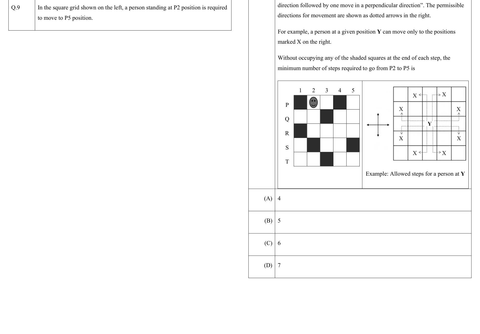Knight-move grid with forbidden shaded cells.